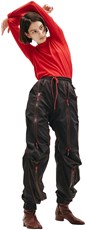99% IS Black Trousers With Red Seams 189293